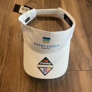 Pukka Watercolor Tennis White Visor